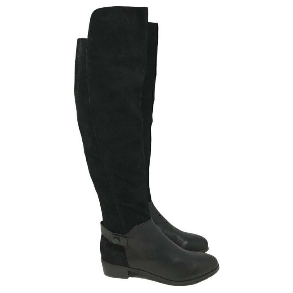 Kelsi Dagger Vlad Knee High Boots Black Leather 6